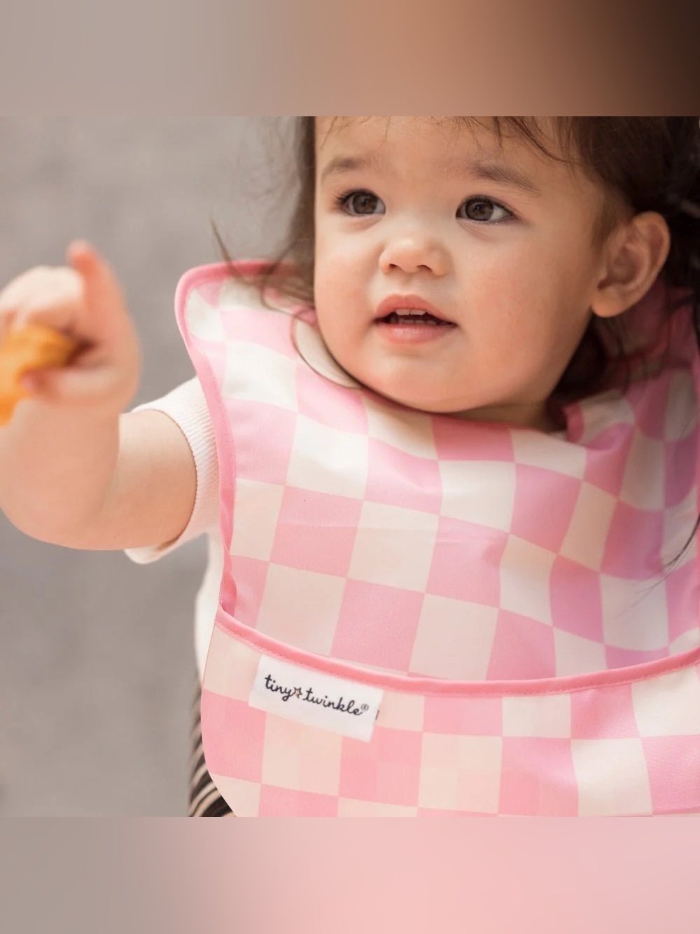 Pink Check Mess-Proof Kids Apron - Small/Petite
